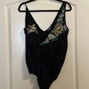 NWT Zara Asymmetric body suit